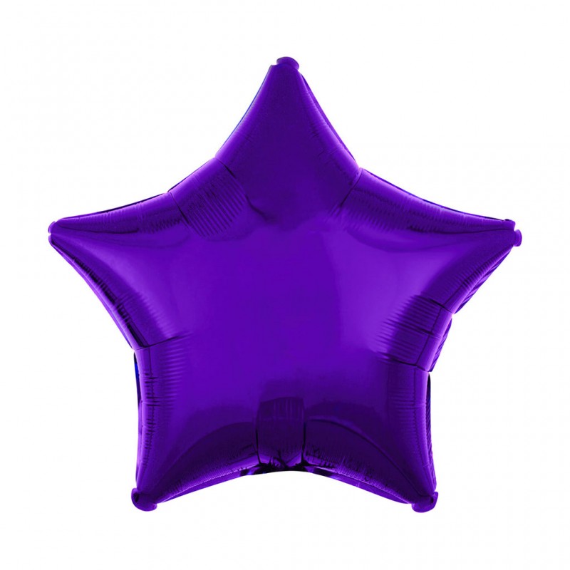 9S-0004 Globo de estrella color morado