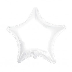 9S-0005 Globo de estrella color blanco