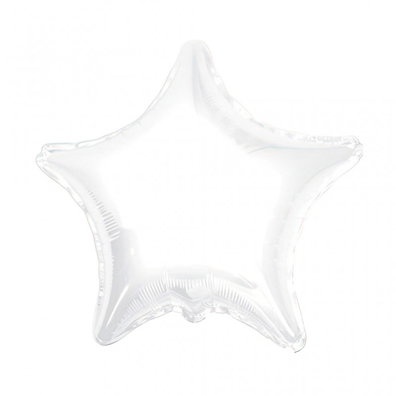 9S-0005 Globo de estrella color blanco
