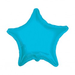 9S-0016 Globo de estrella color turquesa