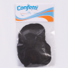 Confetti jumbo circular negro