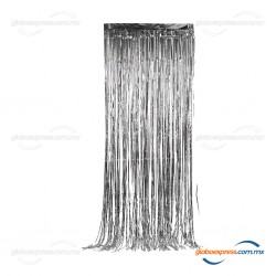 Cortina metálica plata