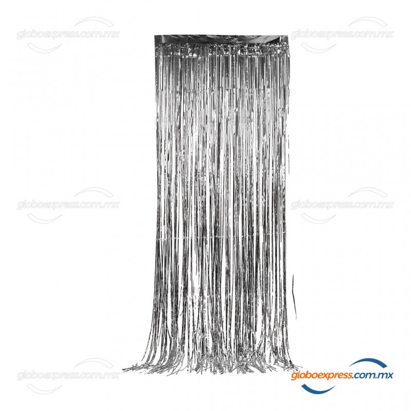 Cortina metálica plata