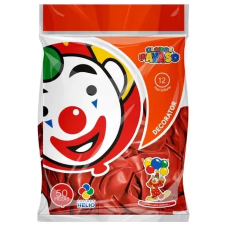 Globo de látex 12'' rojo
