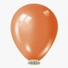 Globo de látex 9'' naranja metalico