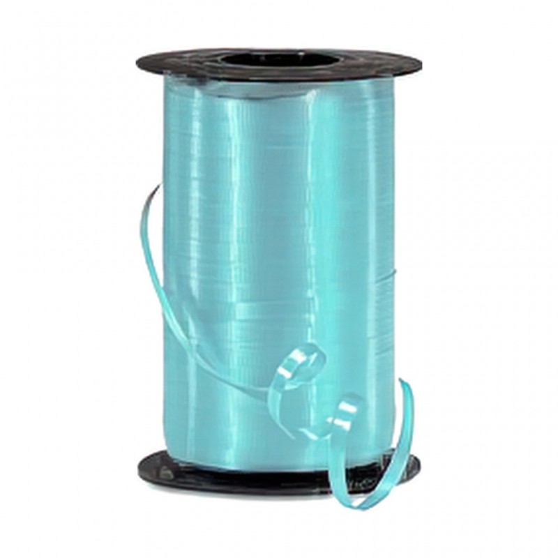 Hilo curly 100 metros azul cielo