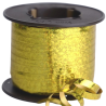 Hilo curly 100 metros dorado holografico