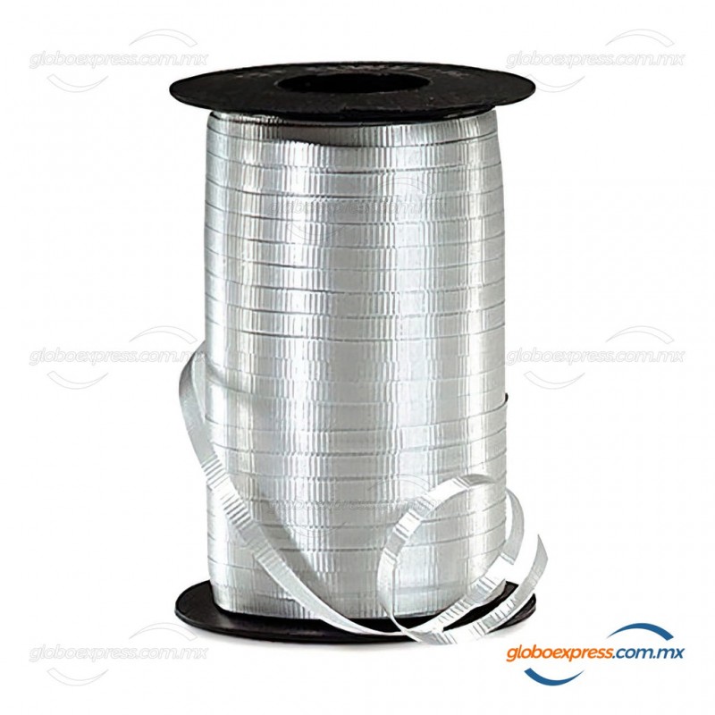 Hilo curly 100 metros plata