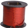 Hilo curly 100 metros rojo holografico