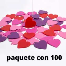 100 contrapesos surtidos,100 contrapesos surtidos en forma de corazón
