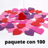 100 contrapesos surtidos,100 contrapesos surtidos en forma de corazón