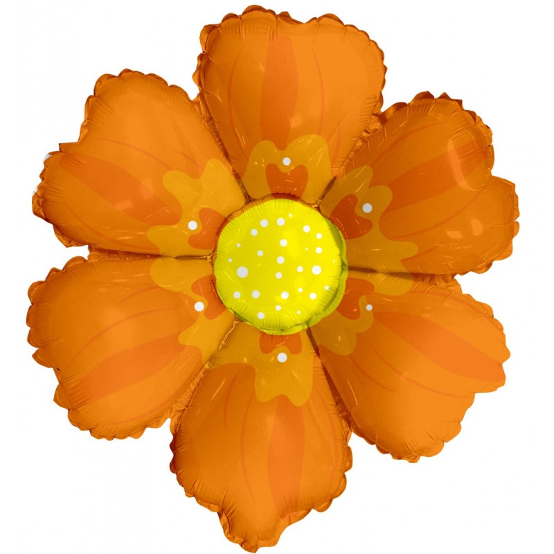 14S-0501 Flor petalo naranja