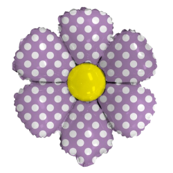 14S-0509 Flor morado bolitas