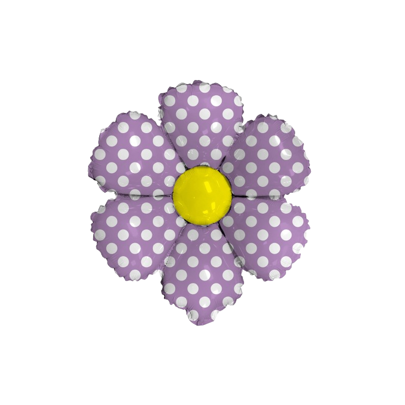 14S-0509 Flor morado bolitas