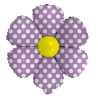 14S-0509 Flor morado bolitas