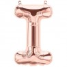 14S-I1 Globo de letra I color rose gold