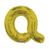 14S-Q4 Globo de letra Q color oro