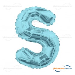 14S-S2 Globo de letra S color azul