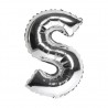 14S-S Globo de letra S color plata