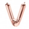 14S-V1 Globo de letra V color rose gold