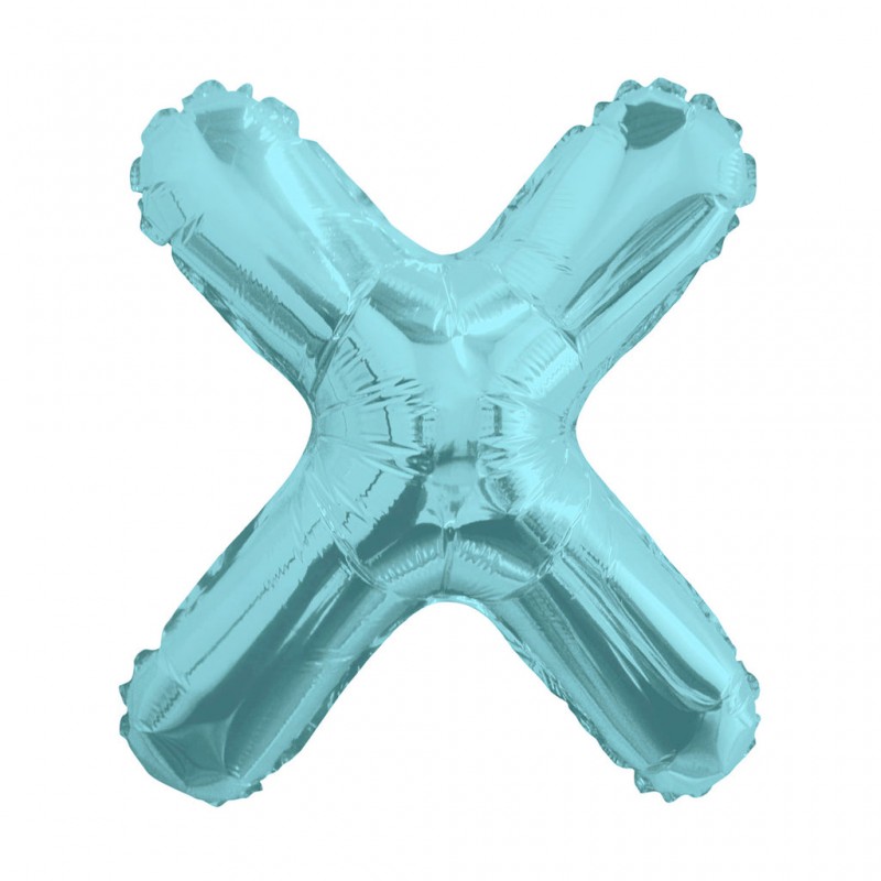 14S-X2 Globo de letra X color azul