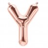 14S-Y1 Globo de letra Y color rose gold
