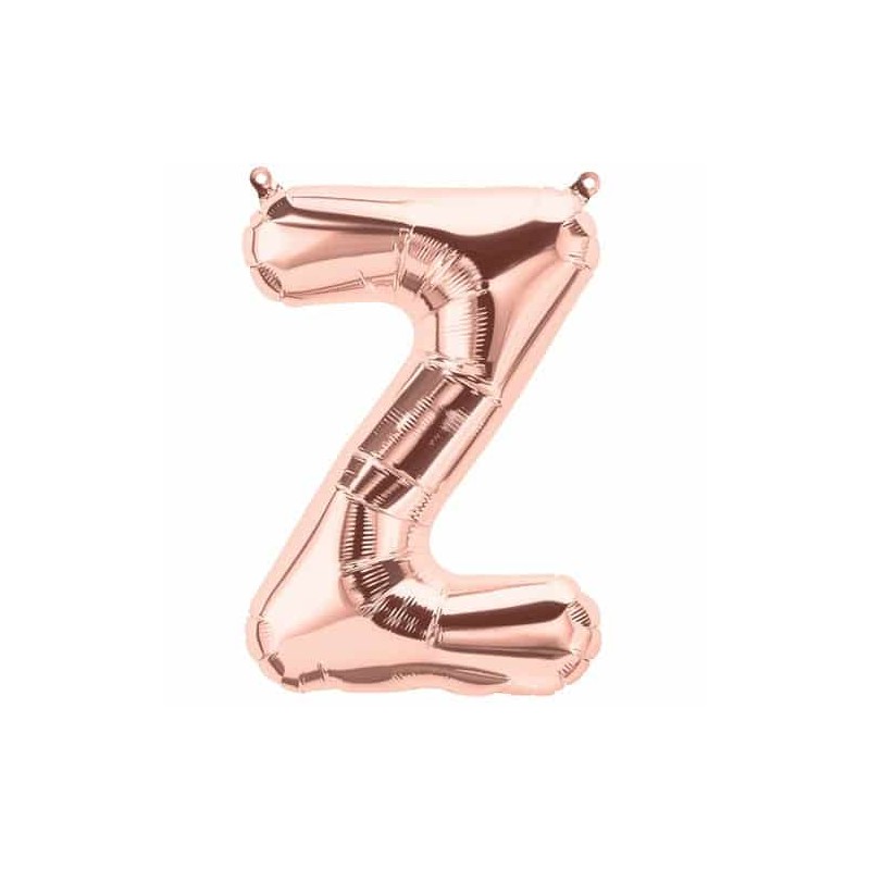 14S-Z1 Globo de letra Z color rose gold
