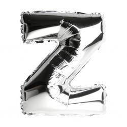 14S-Z Globo de letra Z color plata