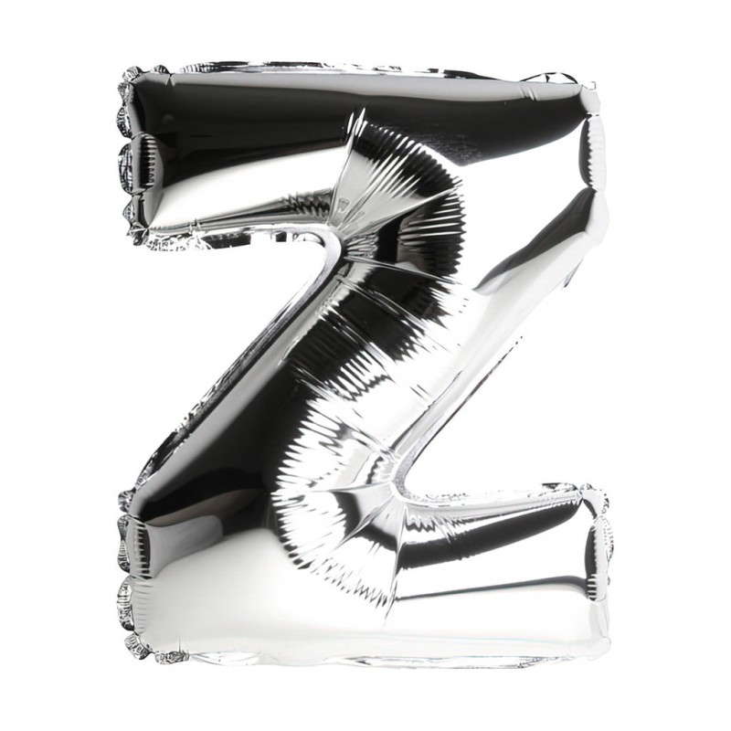 14S-Z Globo de letra Z color plata