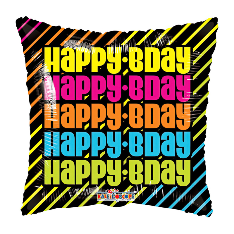 18D-0051 Globo metálico de cumpleaños