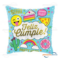 18D-0058 Globo metálico de cumpleaños