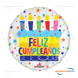 18D-0108 Globo metálico de cumpleaños