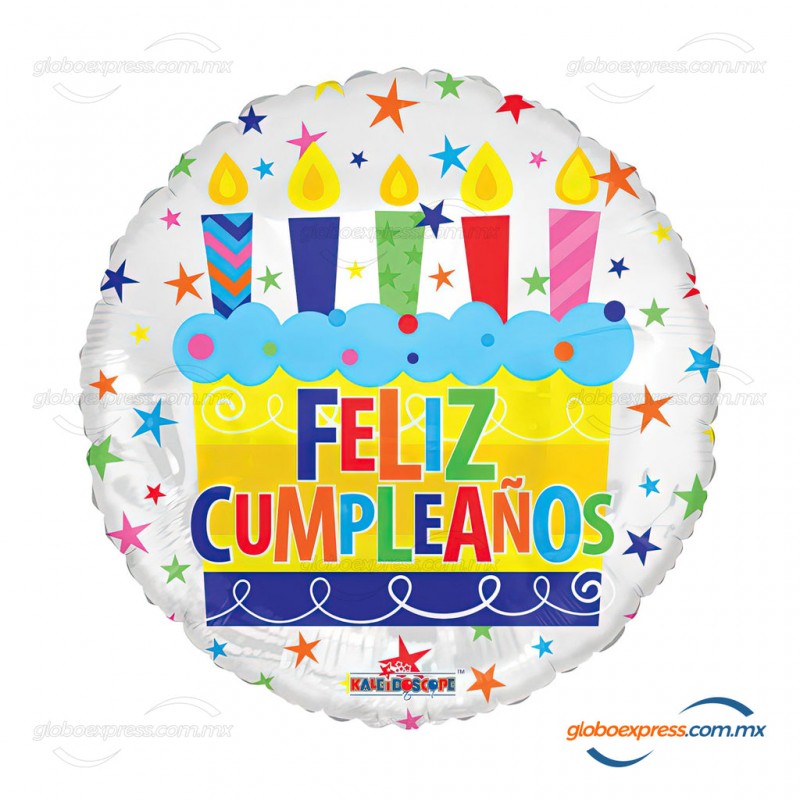 18D-0108 Globo metálico de cumpleaños