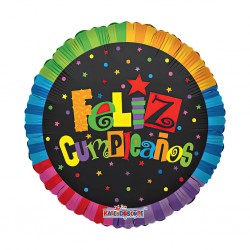 18D-0124 Globo metálico de cumpleaños