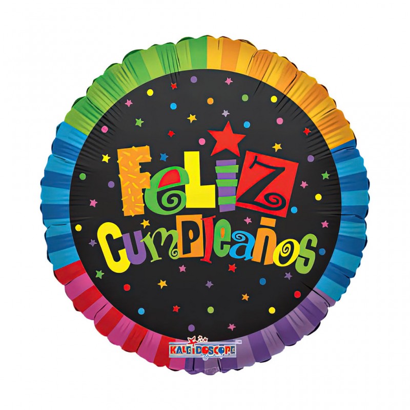 18D-0124 Globo metálico de cumpleaños