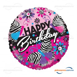 18D-0155 Globo metálico de cumpleaños