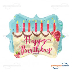 18D-0177 Globo metálico de cumpleaños