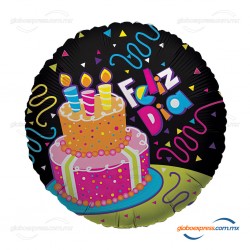 18D-0179 Globo metálico de cumpleaños