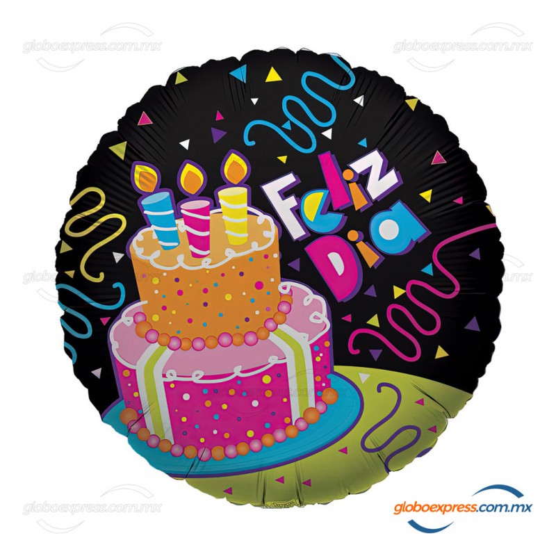18D-0179 Globo metálico de cumpleaños