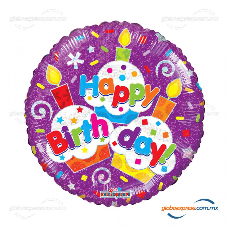 18D-0192 Globo metálico de cumpleaños