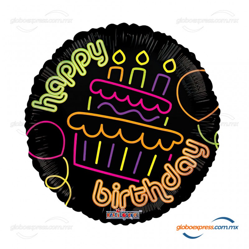 18D-0210 Globo metálico de cumpleaños