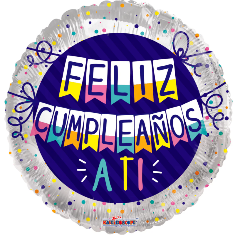 18D-0230 Globo metálico de cumpleaños