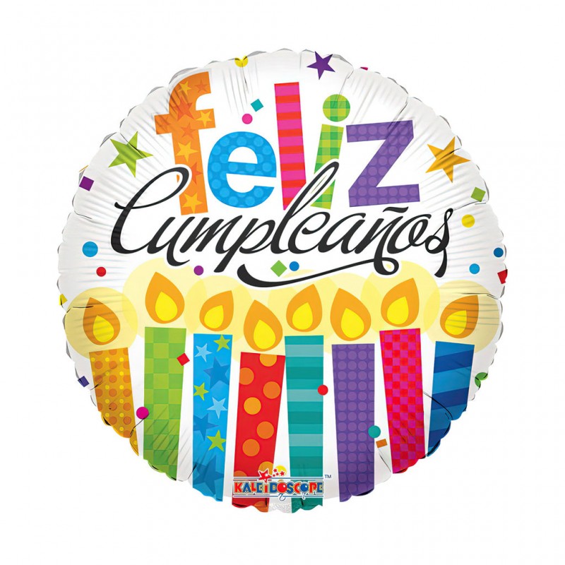 18D-0243 Globo metálico de cumpleaños