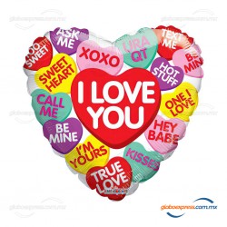 18D-3855 Globo metálico de amor