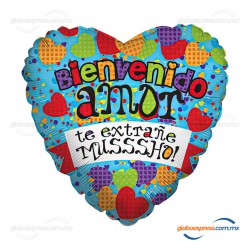 18D-8701 Globo metálico de bienvenida