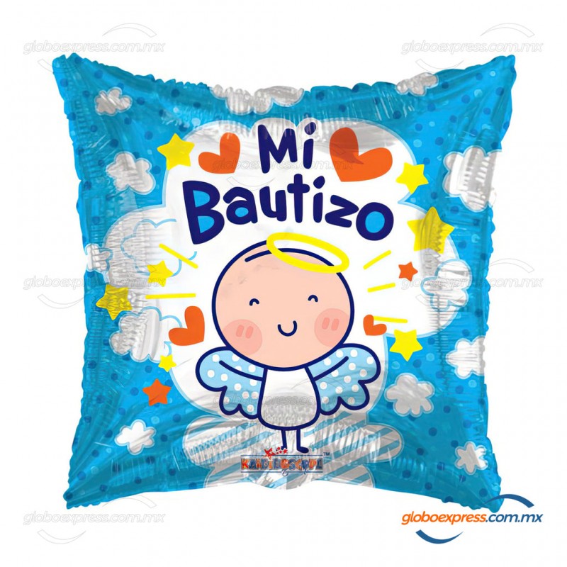 18D-9004 Globo metálico de bautizo