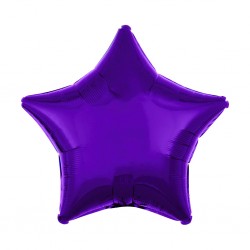 22S-0004 Globo de estrella color morado