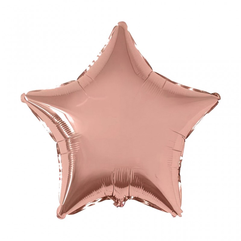 22S-0029 Globo de estrella color rose gold