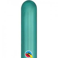 260Q Paquete con 100 globos verde chrome