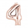 30D-0024 Globo de numero 4 color Rose Gold